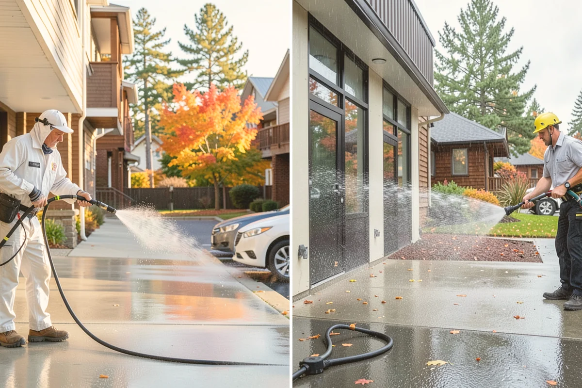 Leaf Stain Removal in Edmonds, Snohomish County, WA - Clear debris and assess the tannin staining