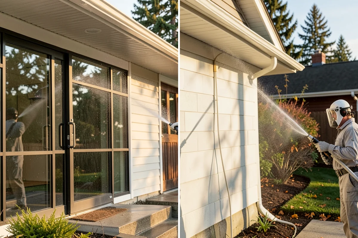 Leaf Stain Removal in Gig Harbor, Pierce County, WA - Clear debris and assess the tannin staining
