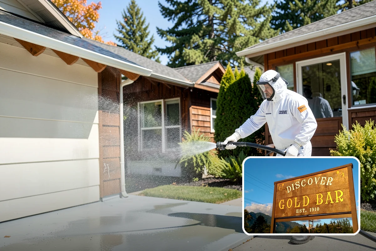 Leaf Stain Removal in Gold Bar, Snohomish County, WA - Breaks down brown tannin staining from fallen leaves