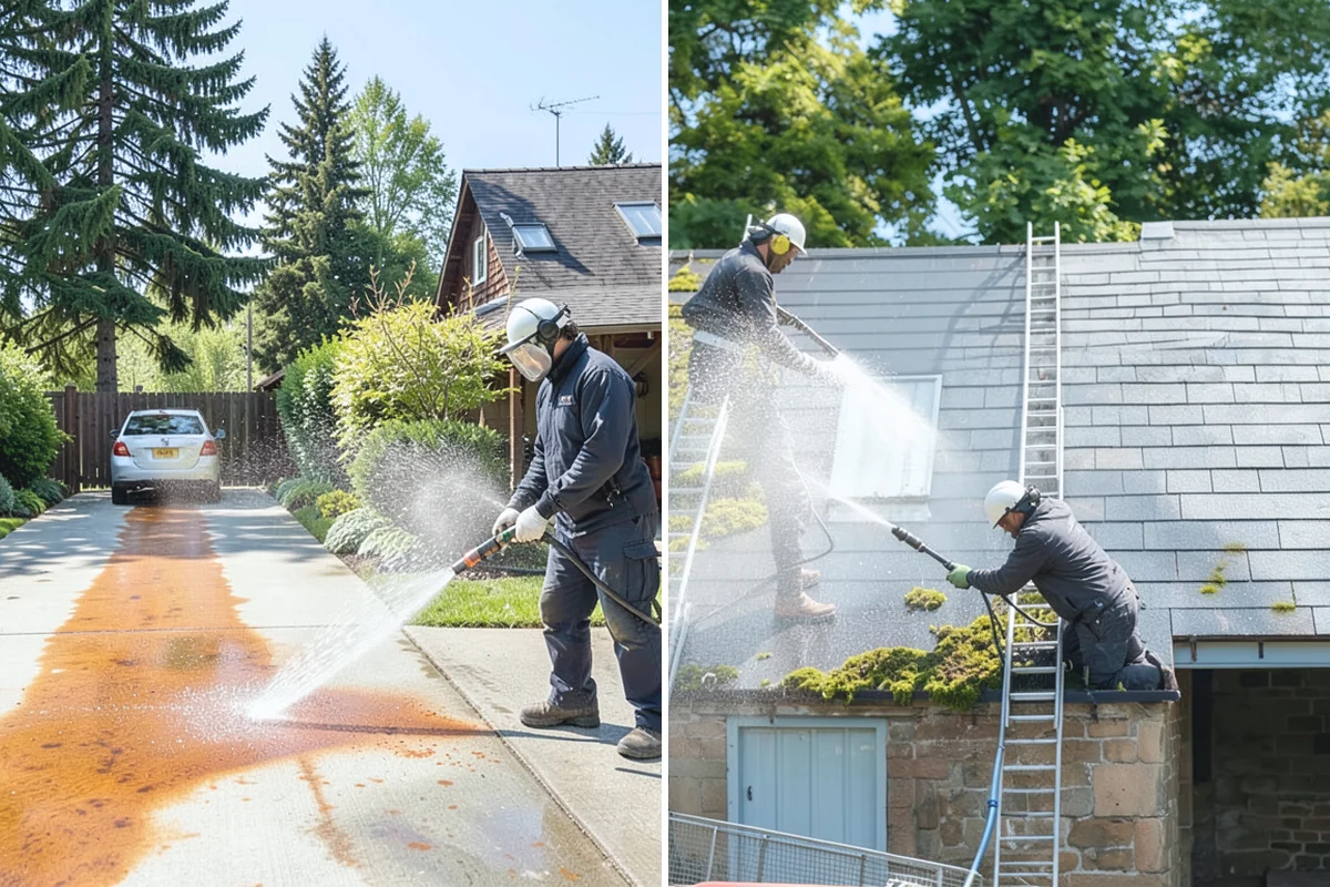 Leaf Stain Removal in Gold Bar, Snohomish County, WA - Clear debris and assess the tannin staining