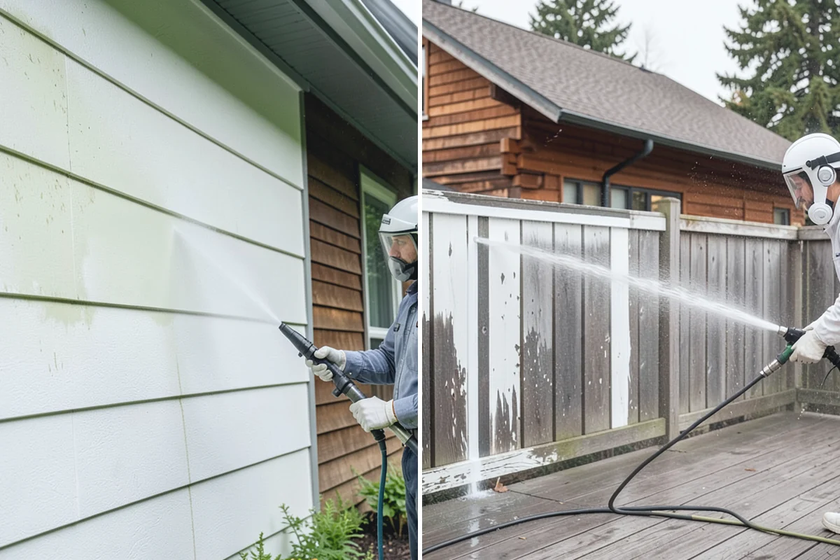 Leaf Stain Removal in Granite Falls, Snohomish County, WA - Clear debris and assess the tannin staining
