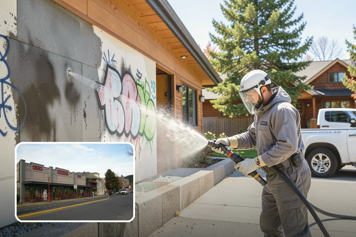 Leaf Stain Removal in Issaquah, King County, WA - Breaks down brown tannin staining from fallen leaves