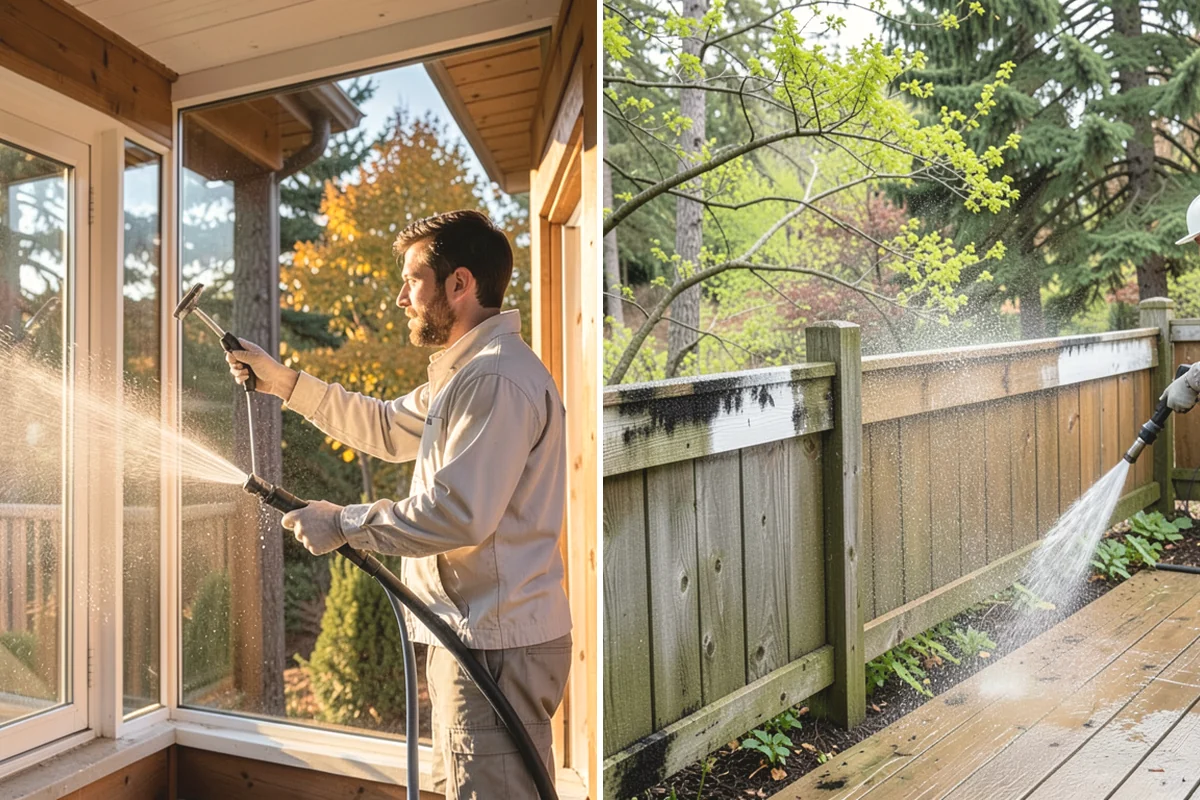 Leaf Stain Removal in La Conner, Skagit County, WA - Clear debris and assess the tannin staining