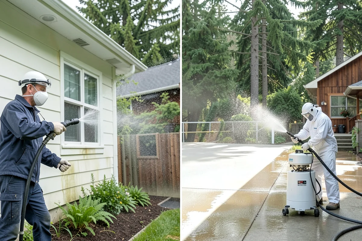 Leaf Stain Removal in Lake Forest Park, King County, WA - Clear debris and assess the tannin staining