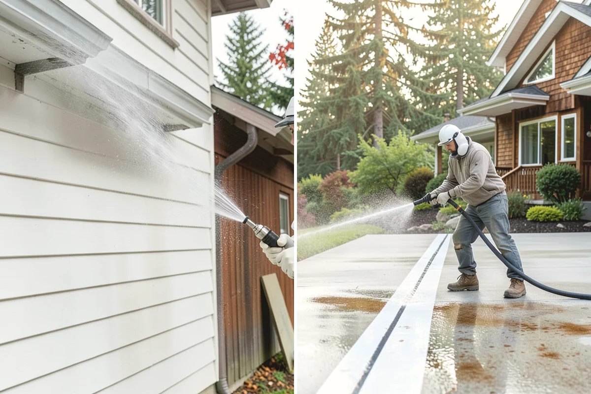 Leaf Stain Removal in Lake Stevens, Snohomish County, WA - Clear debris and assess the tannin staining