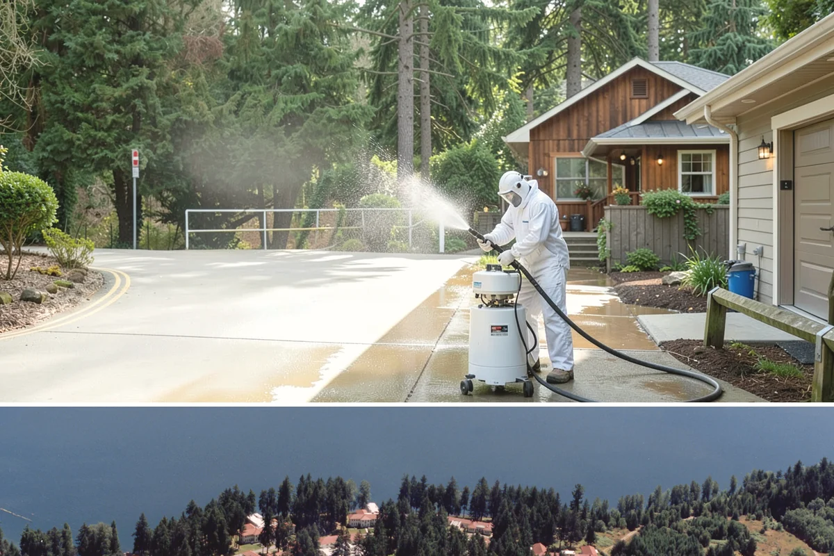 Leaf Stain Removal in Lakewood, Pierce County, WA - Tackle leaf tannin stains in late fall or winter once leaf drop ends, before the marks set through the wet months.