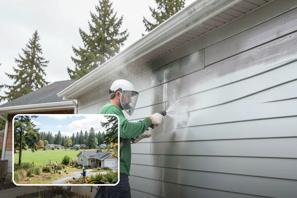 Leaf Stain Removal in Lyman, Skagit County, WA - Breaks down brown tannin staining from fallen leaves