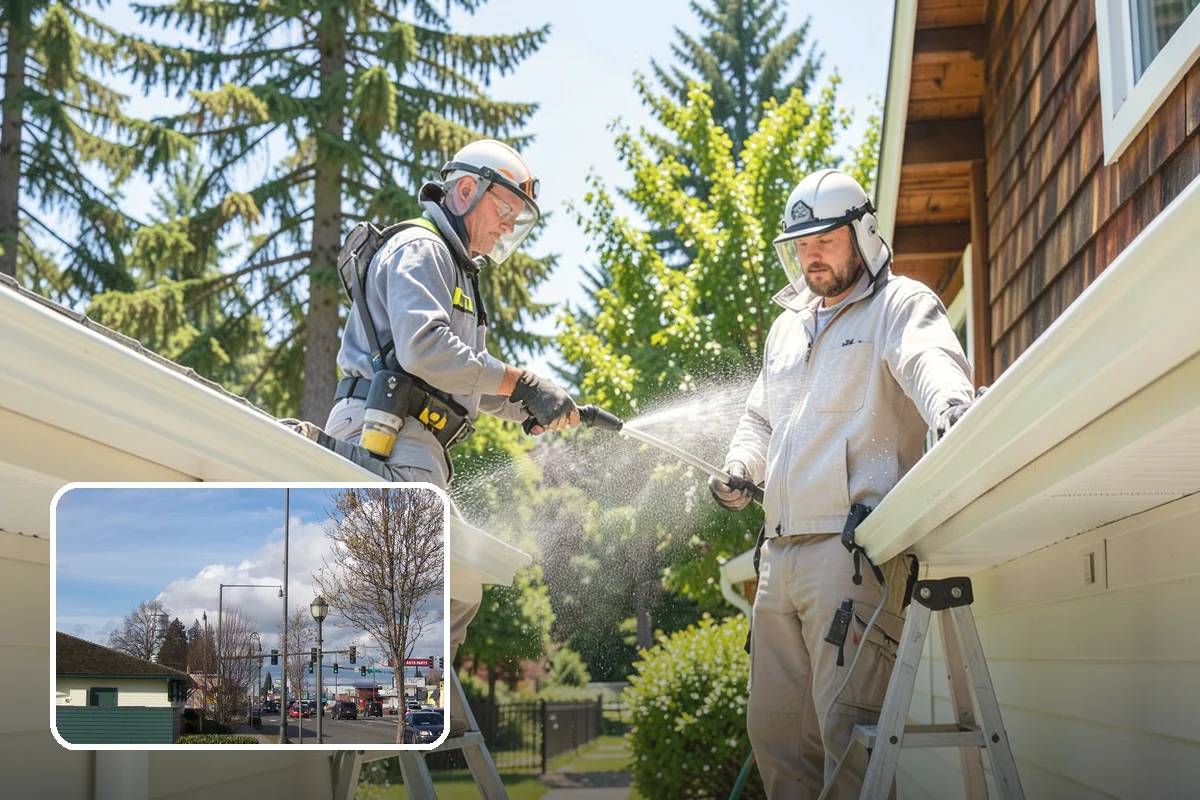Leaf Stain Removal in Marysville, Snohomish County, WA - Breaks down brown tannin staining from fallen leaves