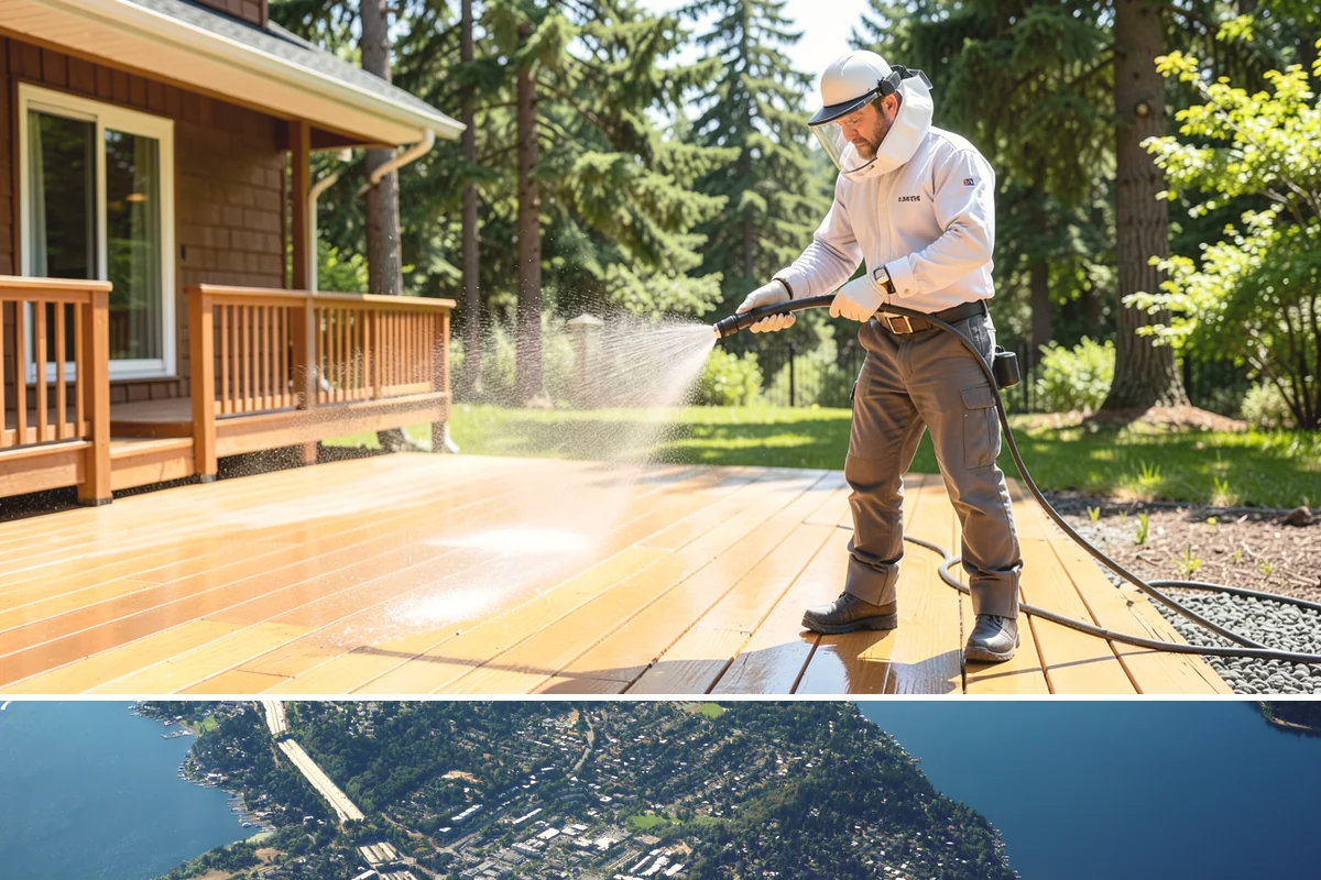 Leaf Stain Removal in Mercer Island, King County, WA - Tackle leaf tannin stains in late fall or winter once leaf drop ends, before the marks set through the wet months.
