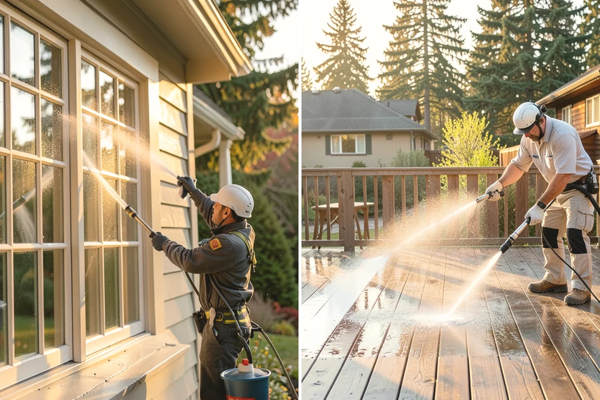 Leaf Stain Removal in Mukilteo, Snohomish County, WA - Clear debris and assess the tannin staining