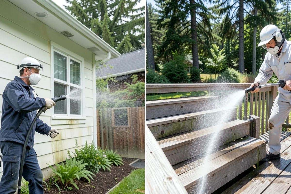Leaf Stain Removal in Normandy Park, King County, WA - Clear debris and assess the tannin staining