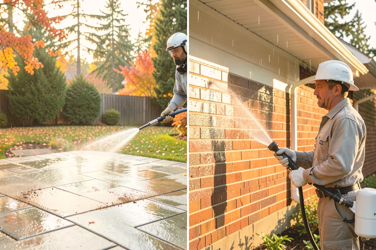 Leaf Stain Removal in Orting, Pierce County, WA - Clear debris and assess the tannin staining