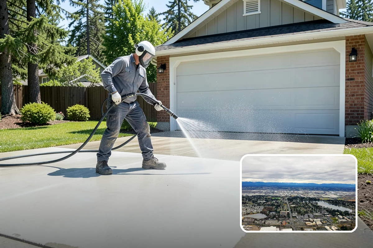 Leaf Stain Removal in SeaTac, King County, WA - Breaks down brown tannin staining from fallen leaves