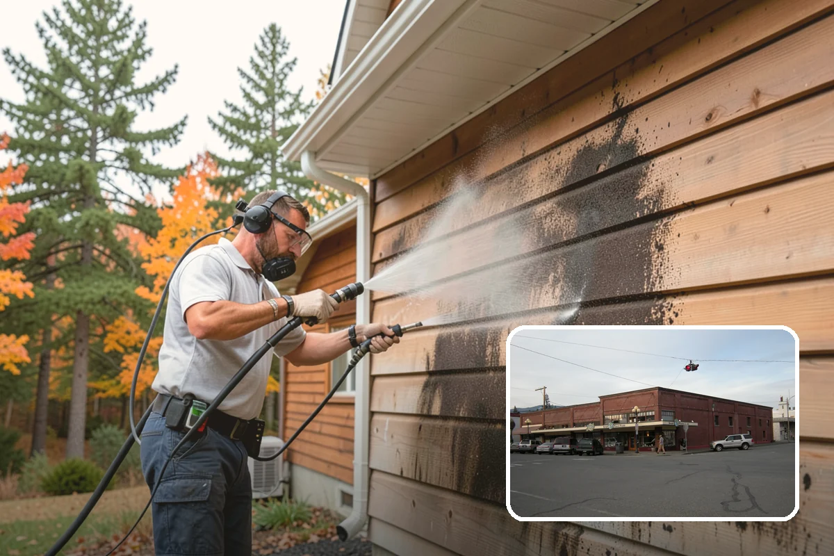 Leaf Stain Removal in Sedro-Woolley, Skagit County, WA - Breaks down brown tannin staining from fallen leaves