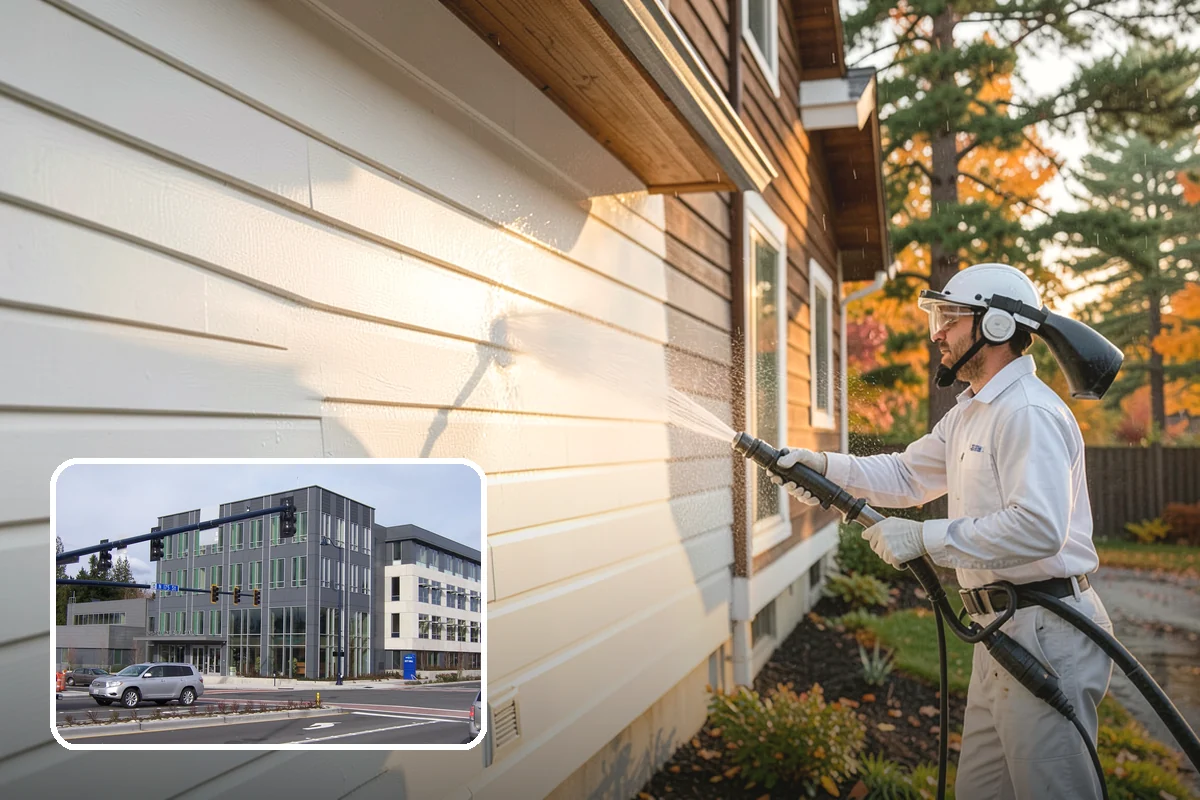 Leaf Stain Removal in Shoreline, King County, WA - Breaks down brown tannin staining from fallen leaves