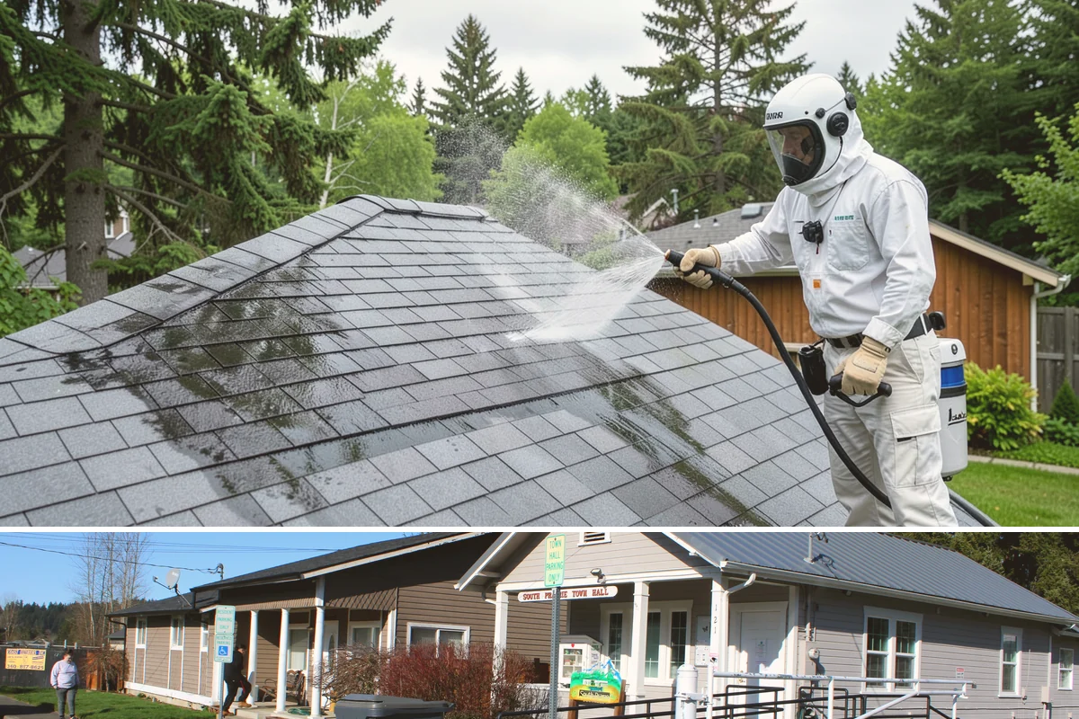 Leaf Stain Removal in South Prairie, Pierce County, WA - Tackle leaf tannin stains in late fall or winter once leaf drop ends, before the marks set through the wet months.