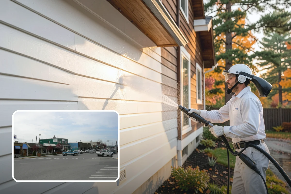 Leaf Stain Removal in Stanwood, Snohomish County, WA - Breaks down brown tannin staining from fallen leaves