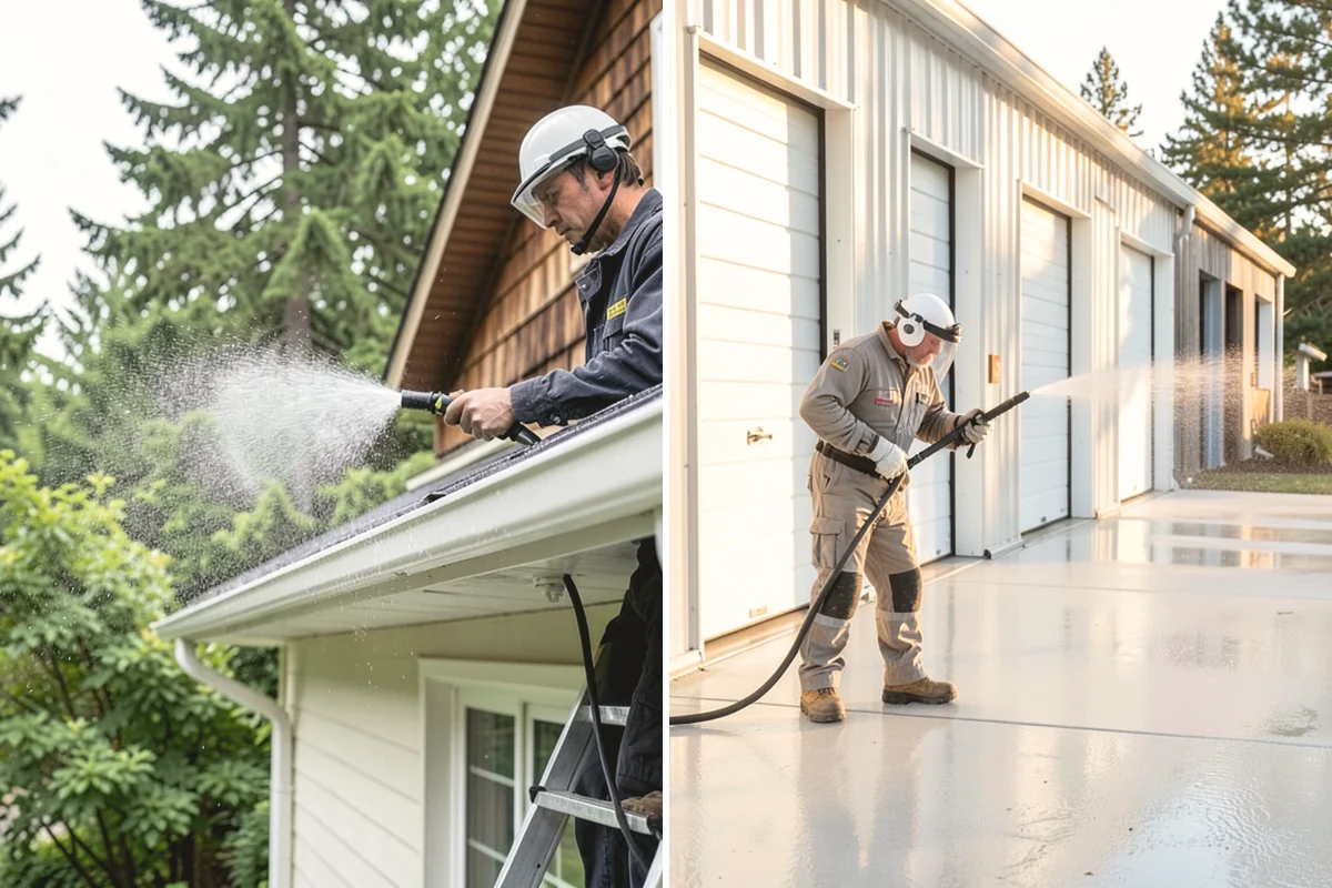 Leaf Stain Removal in Steilacoom, Pierce County, WA - Clear debris and assess the tannin staining