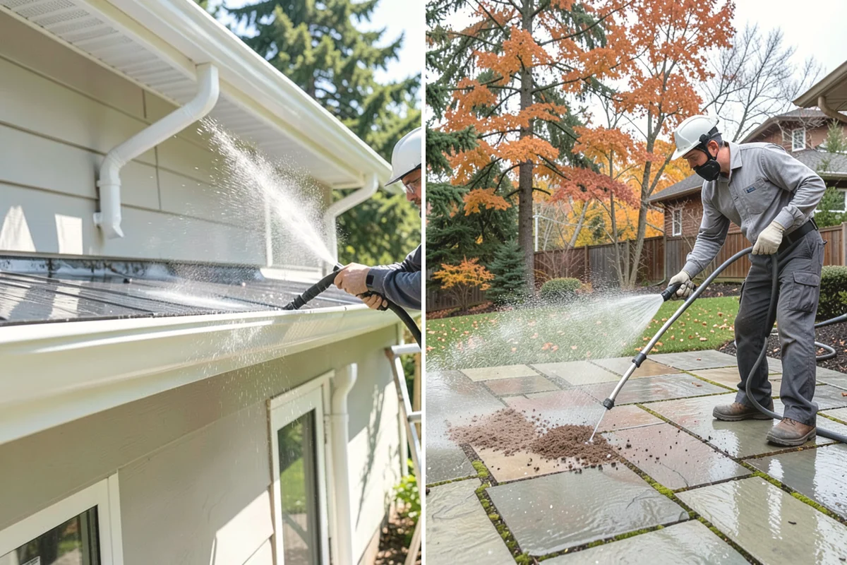 Leaf Stain Removal in University Place, Pierce County, WA - Clear debris and assess the tannin staining