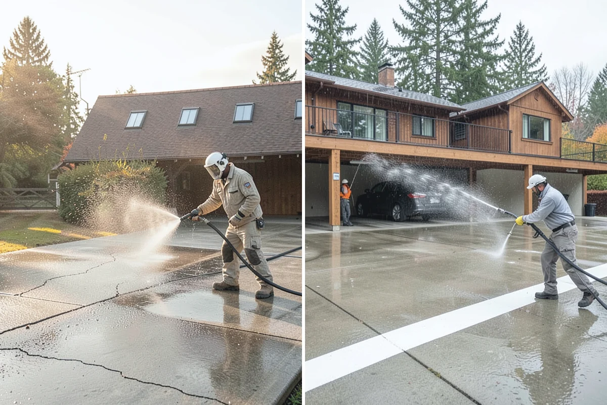 Leaf Stain Removal in Wilkeson, Pierce County, WA - Clear debris and assess the tannin staining