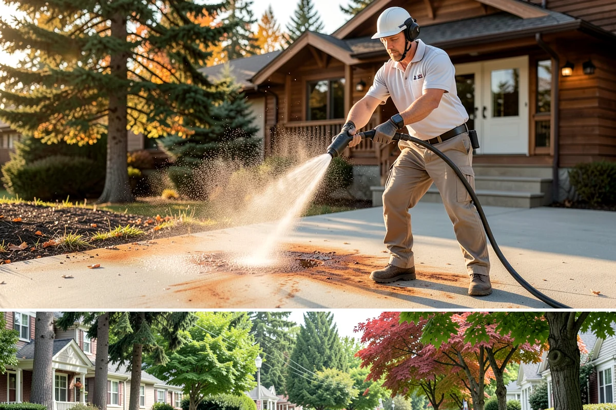 Lichen Removal in Beaux Arts Village, King County, WA - Treat lichen in the warmer, drier months when solutions can dwell effectively rather than being diluted by rain.