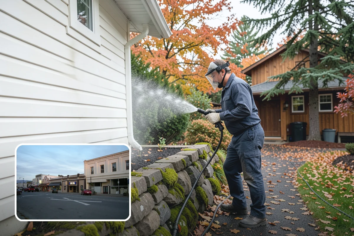 Lichen Removal in Burlington, Skagit County, WA - Kills tenacious lichen that resists ordinary washing