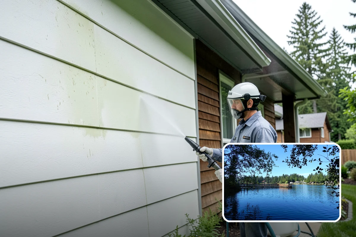 Lichen Removal in Federal Way, King County, WA - Kills tenacious lichen that resists ordinary washing