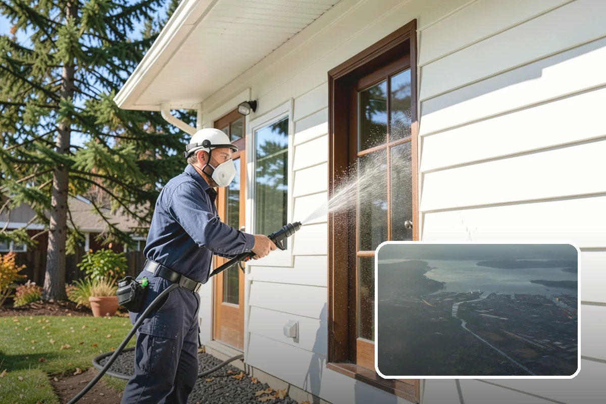 Lichen Removal in Fife, Pierce County, WA - Kills tenacious lichen that resists ordinary washing