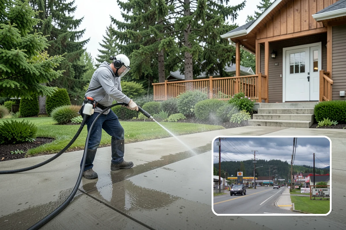 Lichen Removal in Granite Falls, Snohomish County, WA - Kills tenacious lichen that resists ordinary washing