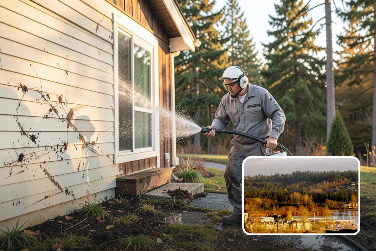 Lichen Removal in Kenmore, King County, WA - Kills tenacious lichen that resists ordinary washing