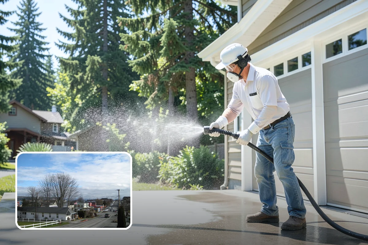 Lichen Removal in Langley, Island County, WA - Kills tenacious lichen that resists ordinary washing
