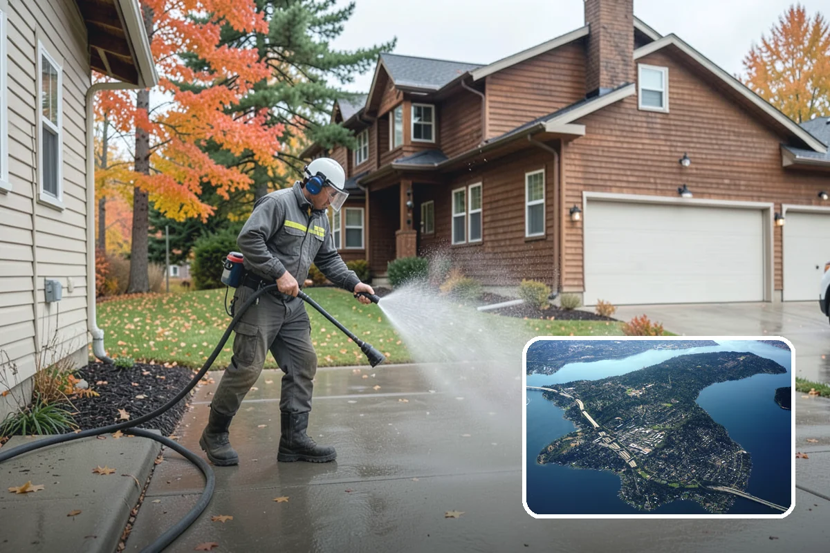 Lichen Removal in Mercer Island, King County, WA - Kills tenacious lichen that resists ordinary washing