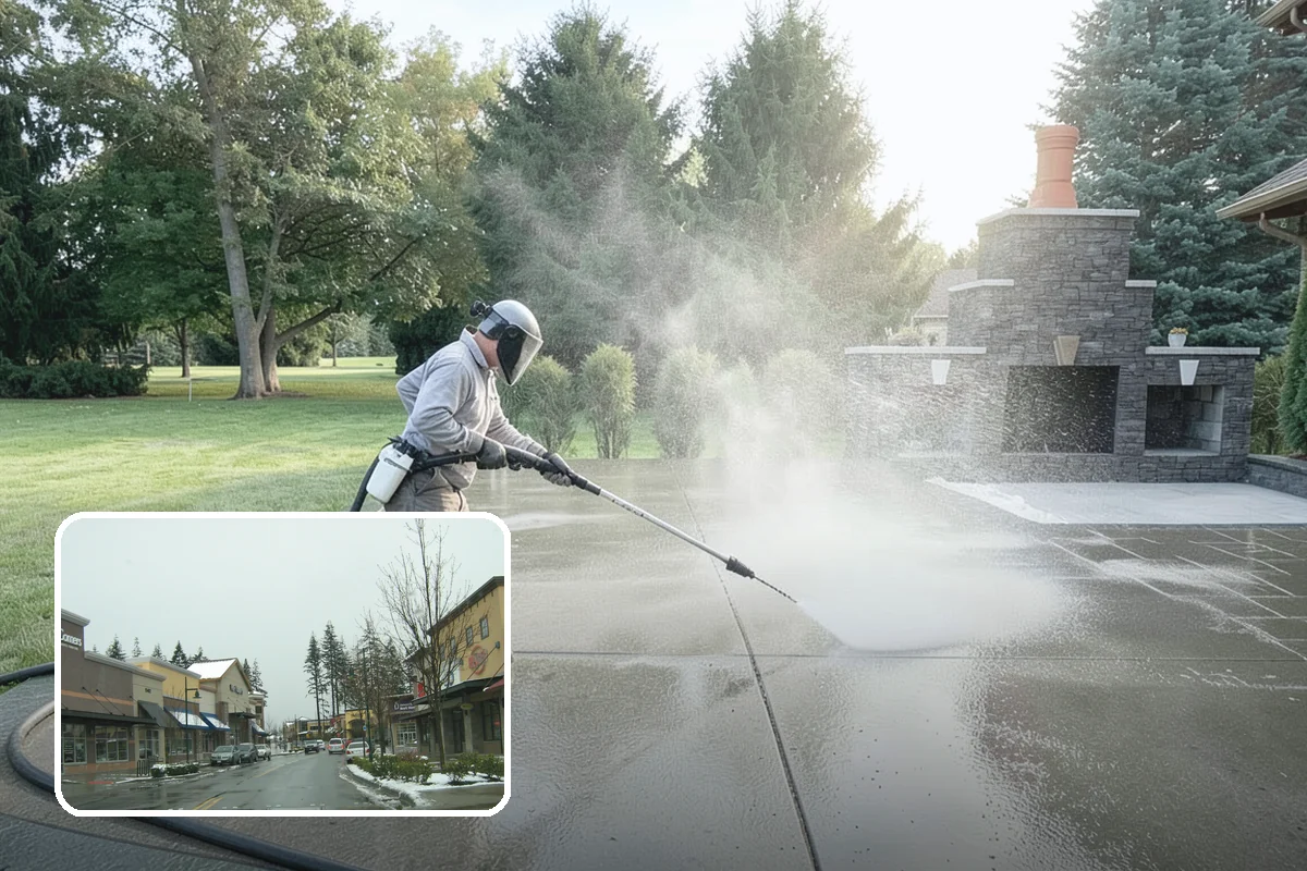 Lichen Removal in Mill Creek, Snohomish County, WA - Kills tenacious lichen that resists ordinary washing