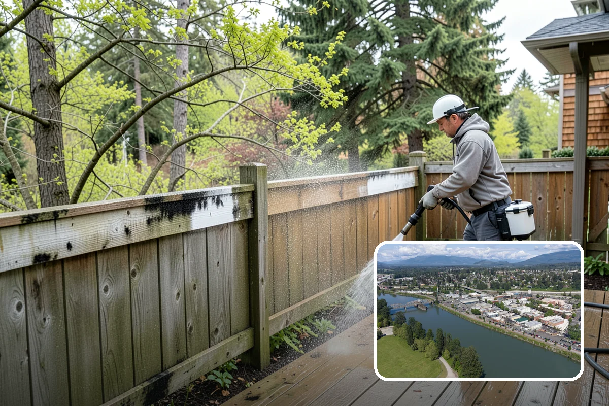 Lichen Removal in Mount Vernon, Skagit County, WA - Kills tenacious lichen that resists ordinary washing