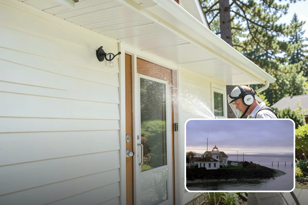 Lichen Removal in Mukilteo, Snohomish County, WA - Kills tenacious lichen that resists ordinary washing