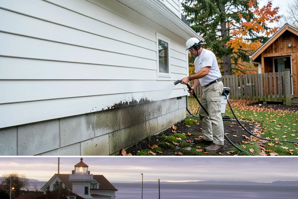 Lichen Removal in Mukilteo, Snohomish County, WA - Treat lichen in the warmer, drier months when solutions can dwell effectively rather than being diluted by rain.