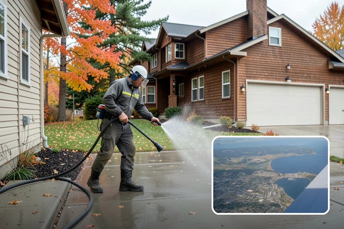 Lichen Removal in Oak Harbor, Island County, WA - Kills tenacious lichen that resists ordinary washing