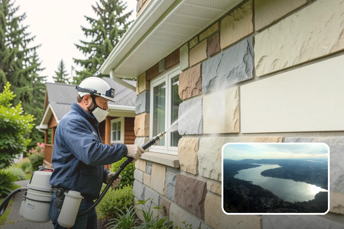 Lichen Removal in Sammamish, King County, WA - Kills tenacious lichen that resists ordinary washing