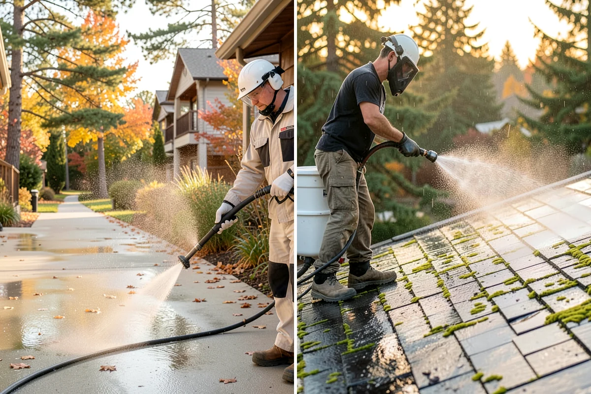 Lichen Removal in Sedro-Woolley, Skagit County, WA - Identify the lichen colonies and the affected material
