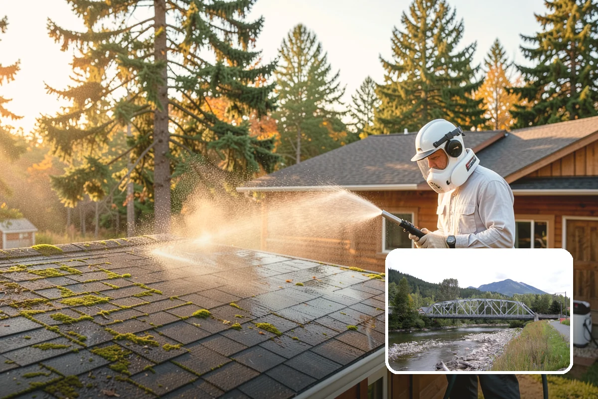 Lichen Removal in Skykomish, King County, WA - Kills tenacious lichen that resists ordinary washing