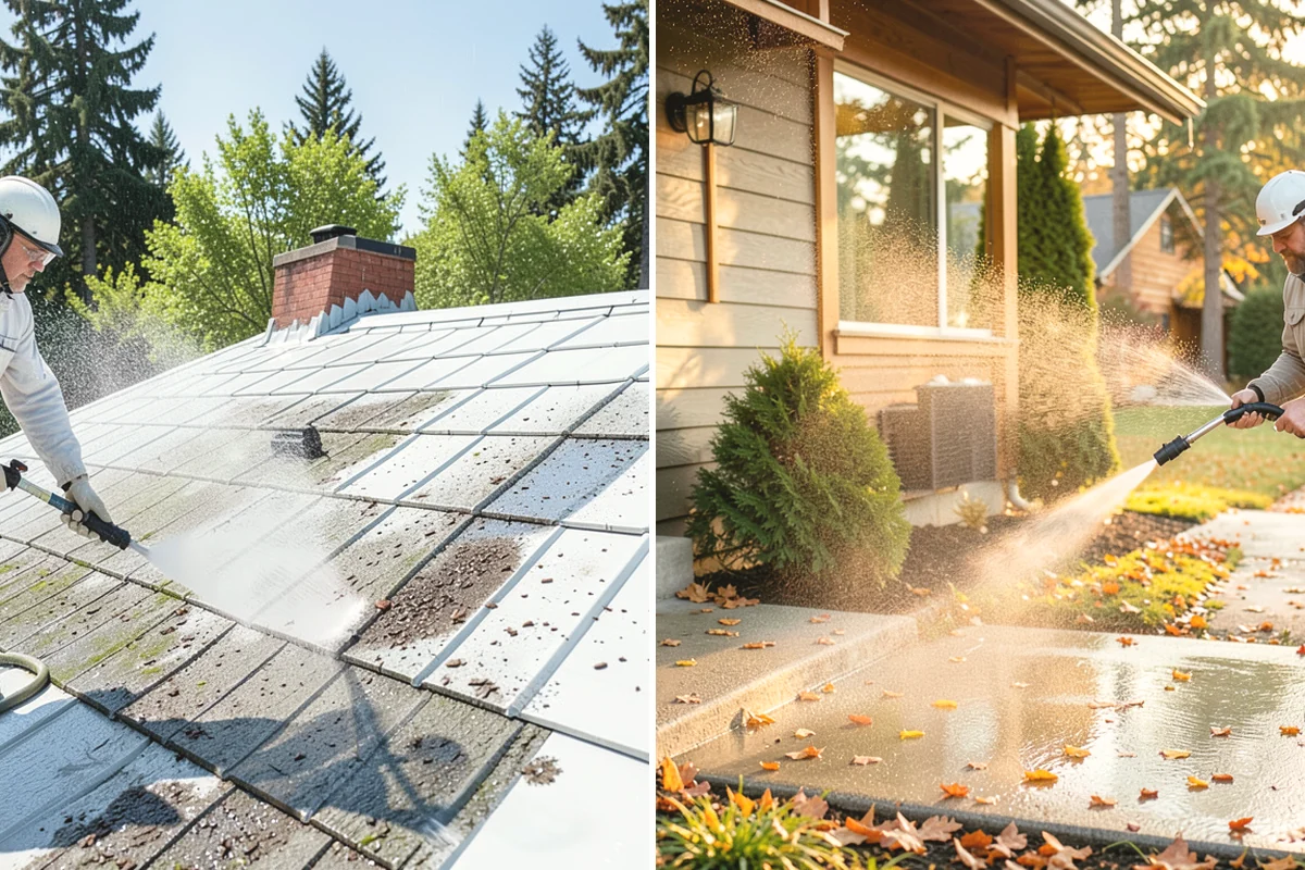 Lichen Removal in Steilacoom, Pierce County, WA - Identify the lichen colonies and the affected material