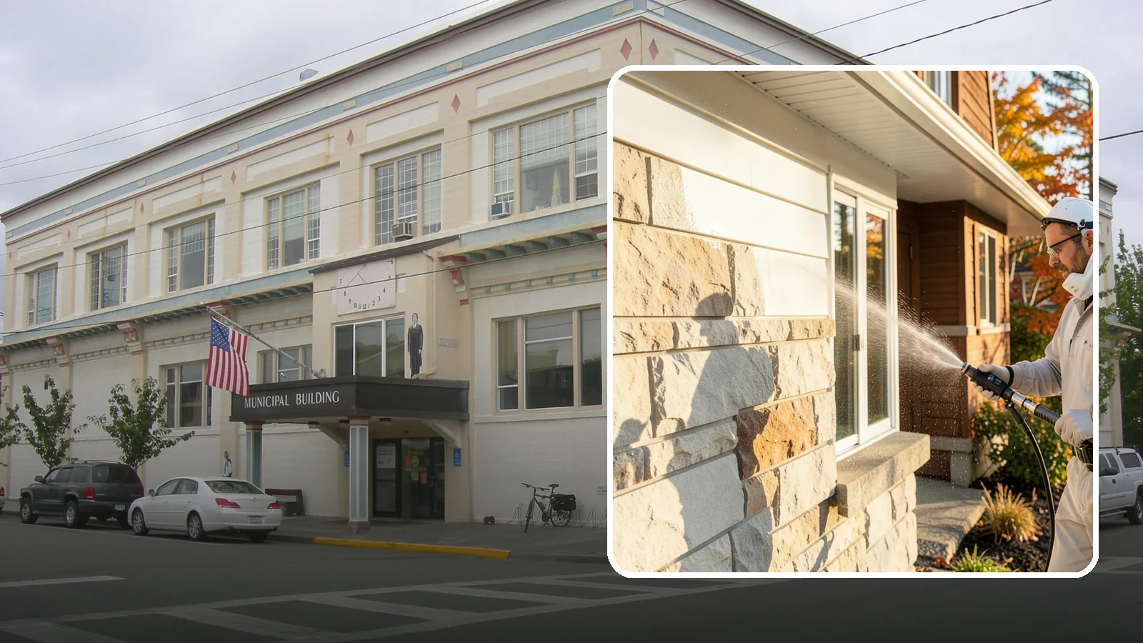 Limestone Cleaning in Anacortes, Skagit County, WA - Clean soft, acid-sensitive limestone with neutral chemistry that avoids etching the delicate surface.