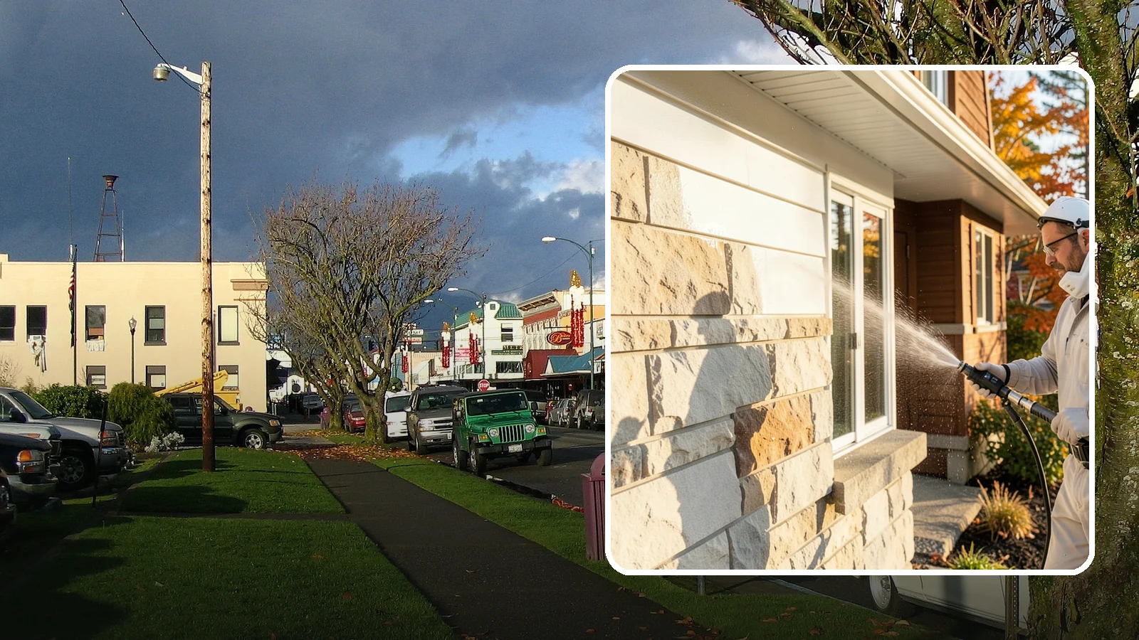 Limestone Cleaning in Arlington, Snohomish County, WA - Clean soft, acid-sensitive limestone with neutral chemistry that avoids etching the delicate surface.