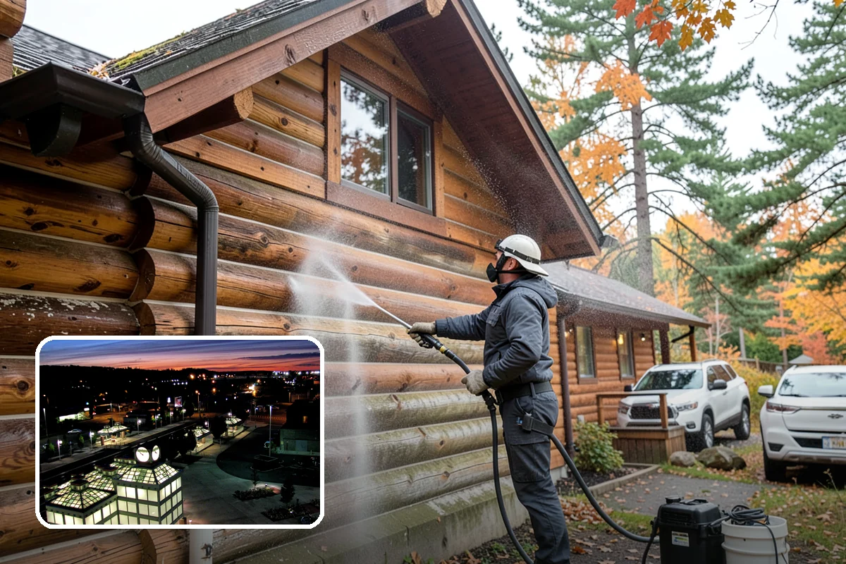 Limestone Cleaning in Auburn, King County, WA - Avoids the etching that acids cause on calcareous stone