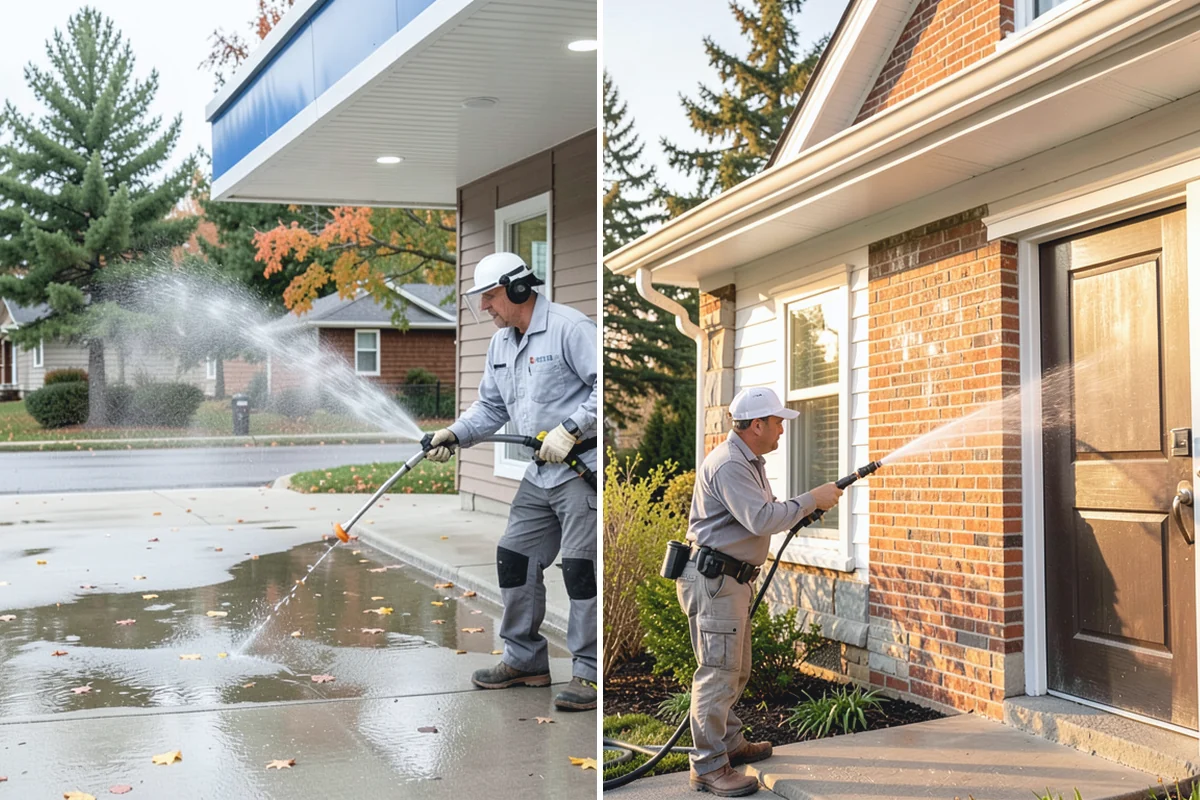 Limestone Cleaning in Beaux Arts Village, King County, WA - Confirm the stone as limestone and test discreetly