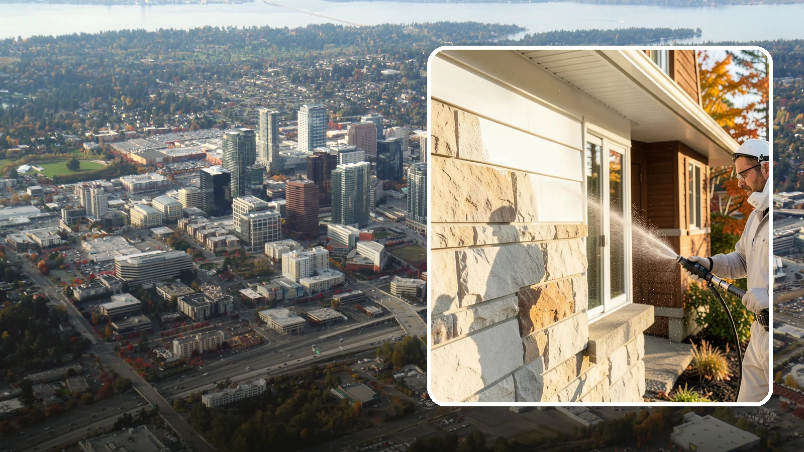 Limestone Cleaning in Bellevue, King County, WA - Clean soft, acid-sensitive limestone with neutral chemistry that avoids etching the delicate surface.
