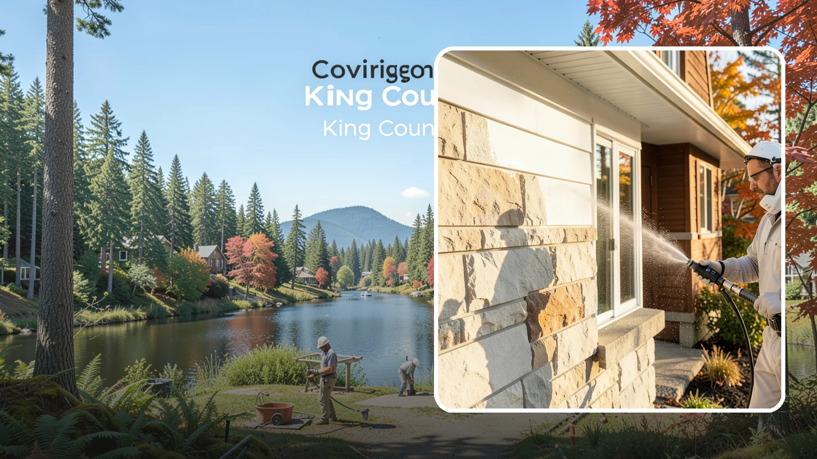 Limestone Cleaning in Covington, King County, WA - Clean soft, acid-sensitive limestone with neutral chemistry that avoids etching the delicate surface.