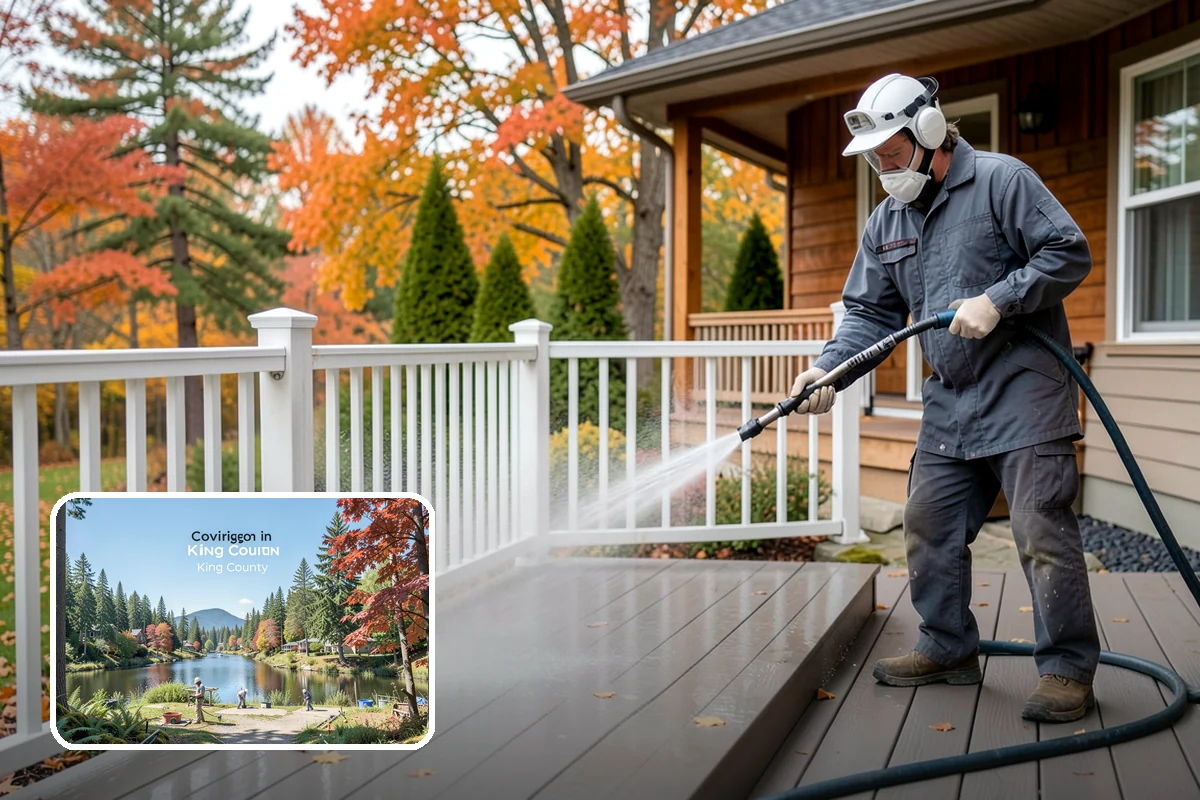 Limestone Cleaning in Covington, King County, WA - Avoids the etching that acids cause on calcareous stone