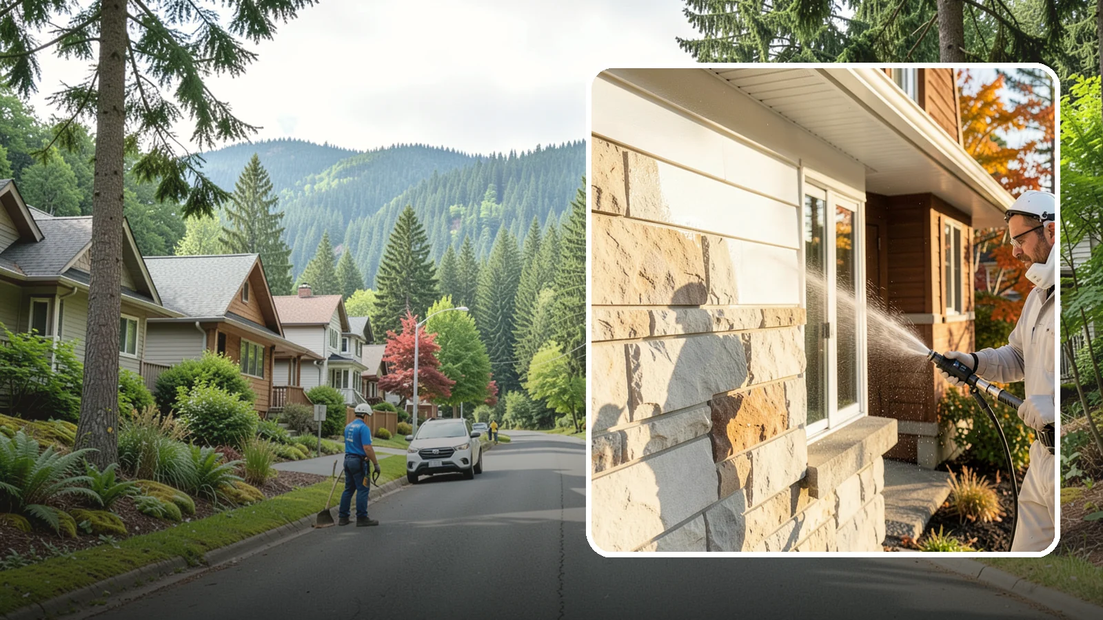 Limestone Cleaning in Darrington, Snohomish County, WA - Clean soft, acid-sensitive limestone with neutral chemistry that avoids etching the delicate surface.