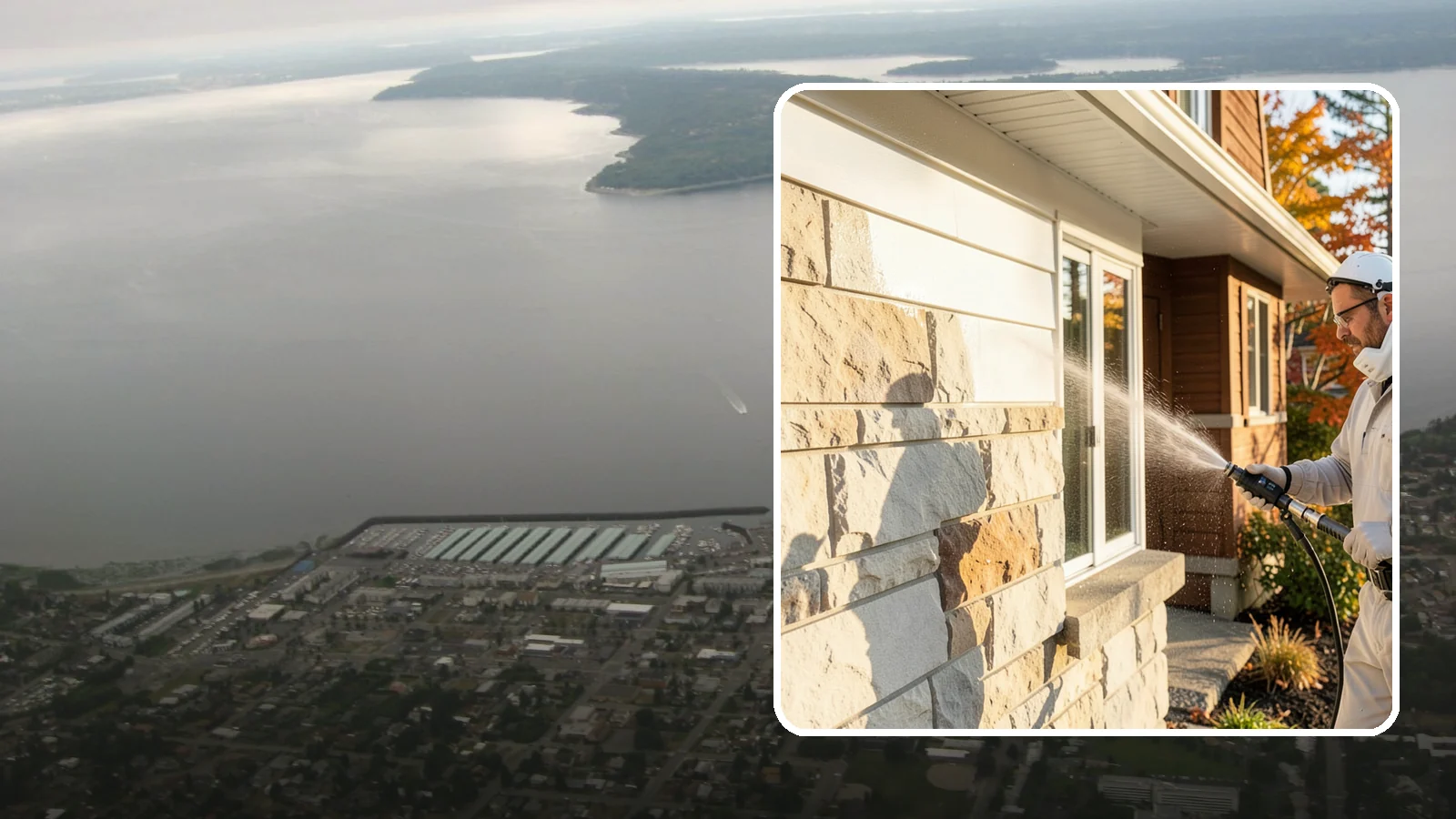 Limestone Cleaning in Des Moines, King County, WA - Clean soft, acid-sensitive limestone with neutral chemistry that avoids etching the delicate surface.